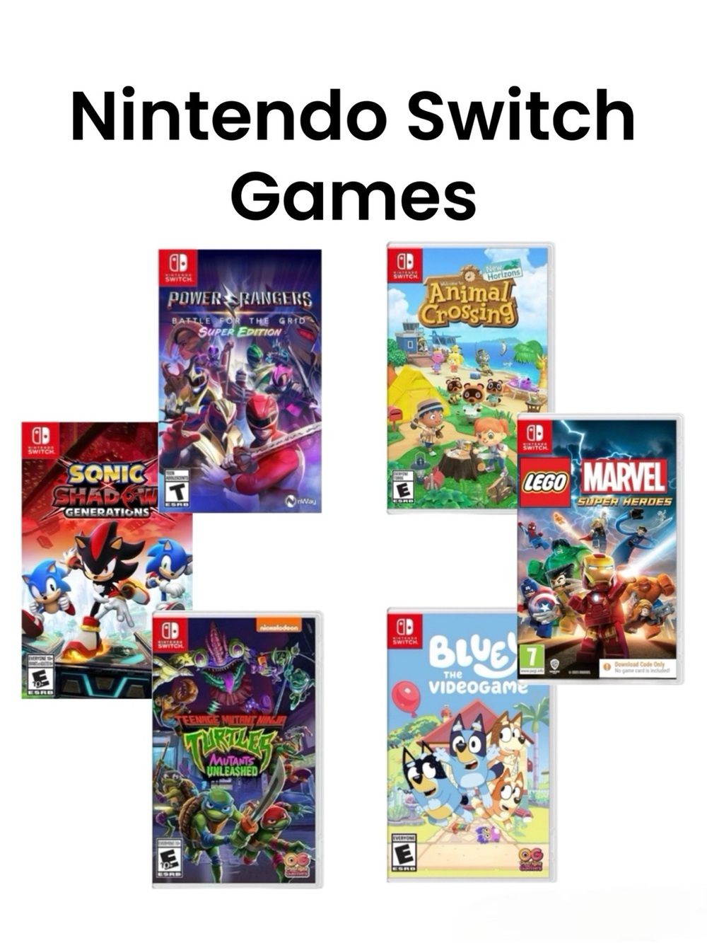 (6) Nintendo Switch Games